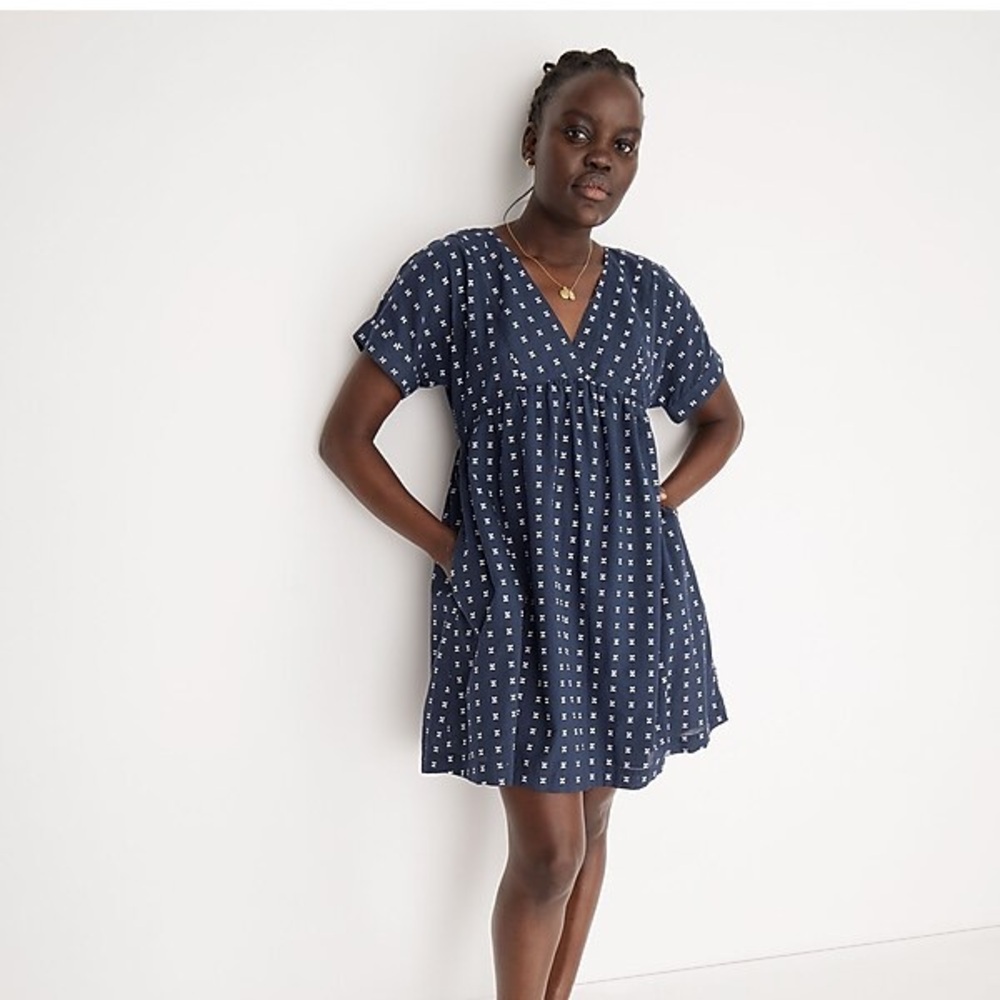 Madewell v-neck Dolman Sleeve Mini Dress size XL